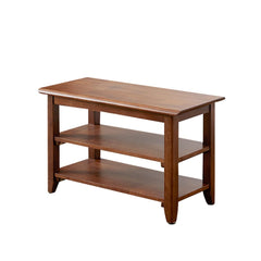 Storage Bench Wooden Shoe Rack Bench | Rustic Solid Wood Entryway Bench | Indoor Shoe Organizer | Brown Wood Sh