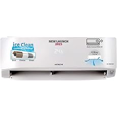 HITACHI 1.5 TON 5 STAR TOUSHI PLUS 5200XL INVERTER SPLIT AC- R32 - (WHITE, 2023 MODEL- RAS.E518PCAIBS)