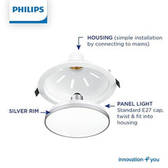 Philips 14W CeilingSecure Pro Downlighter (Warm White, Round)