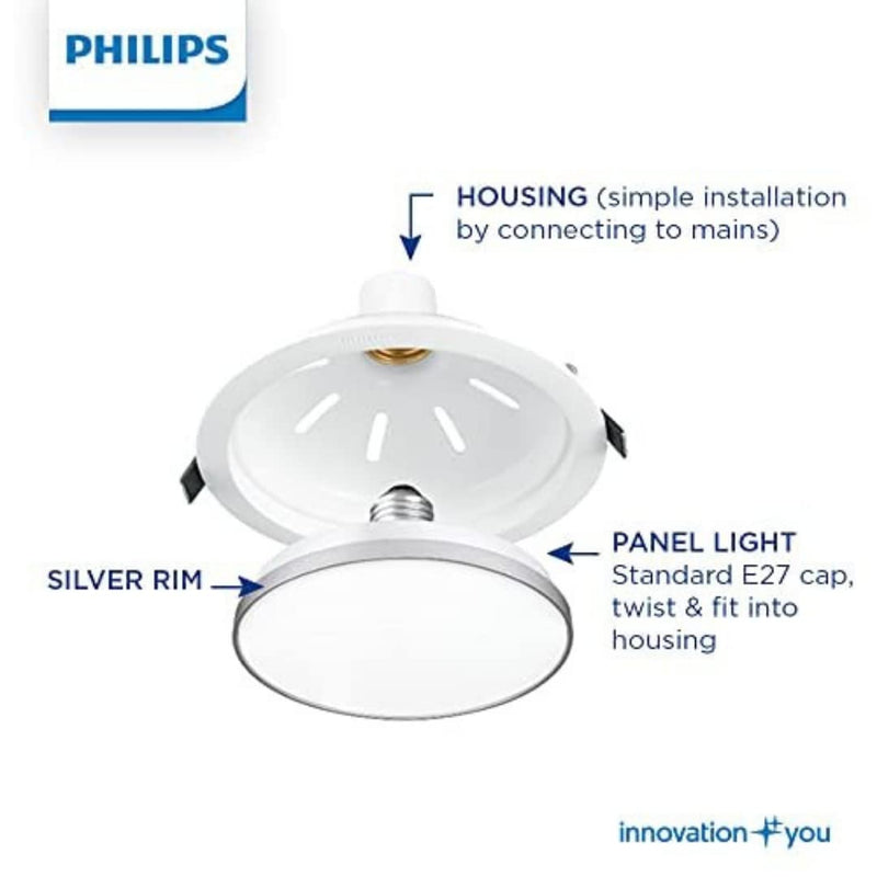 Philips 4W Cool Day White Downlighter, Pack of 1, (929001951720)-Glass