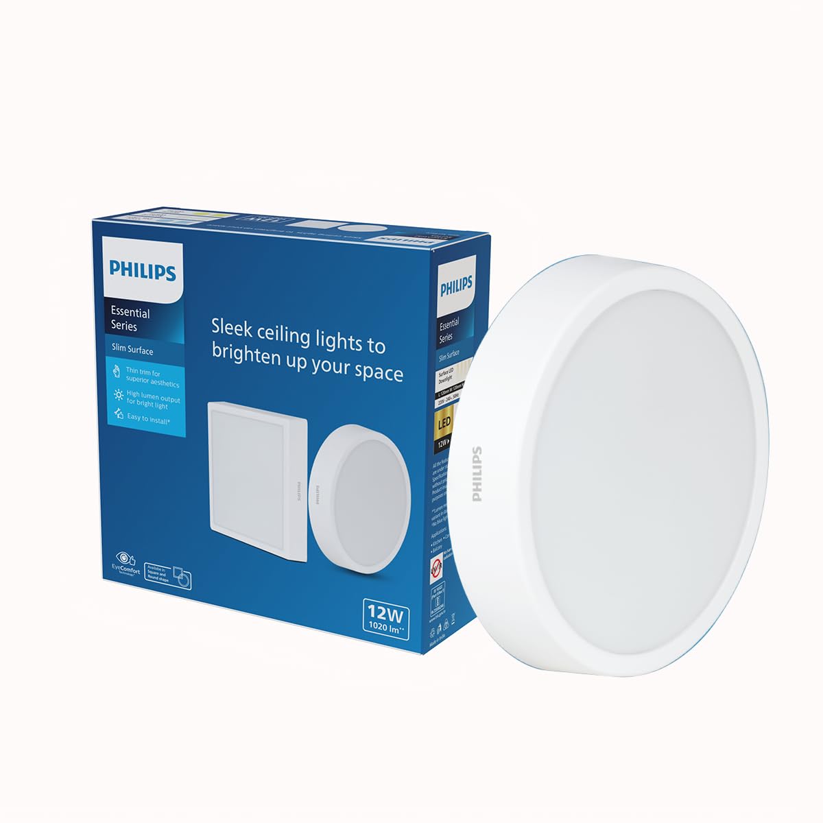 Philips 12 Watt Round Slim Surface Ceiling Light