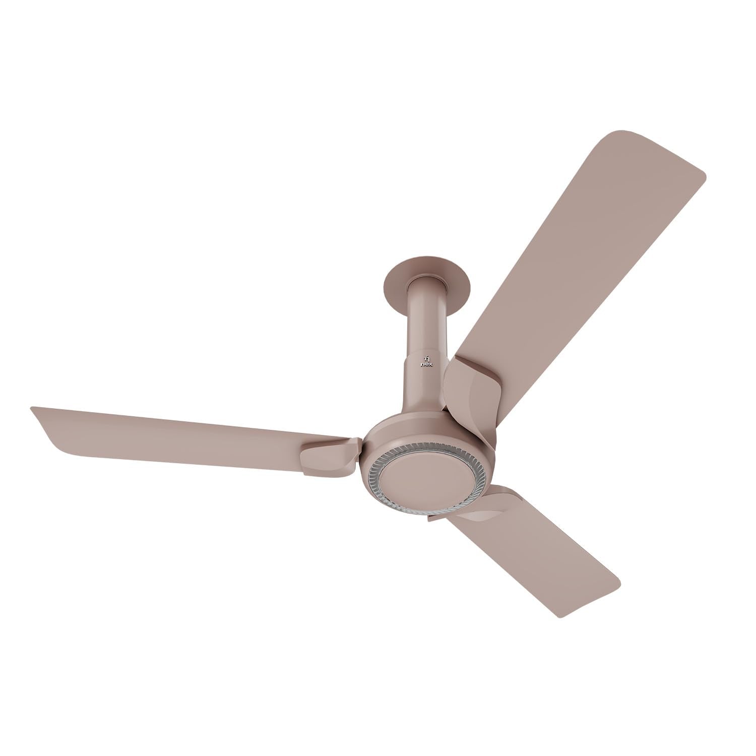 NNEX by BAJAJ Glyde A60 1200 MM | BEE 2 Star Rated Premium Ceiling Fan | 20% Higher Air Thrust* | Airfluence™ Al Blades | Adjustable Downrod | 2-Yr Warranty 【Cotton White】