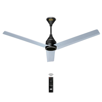KUHL Arctis A4 1200 mm BLDC 65% Power Saving BLDC Ceiling Fan With Remote | BEE 5 Star Rated & ISI Marked | High Air Flow | 5 Year Warranty on Motor | Silver Mist