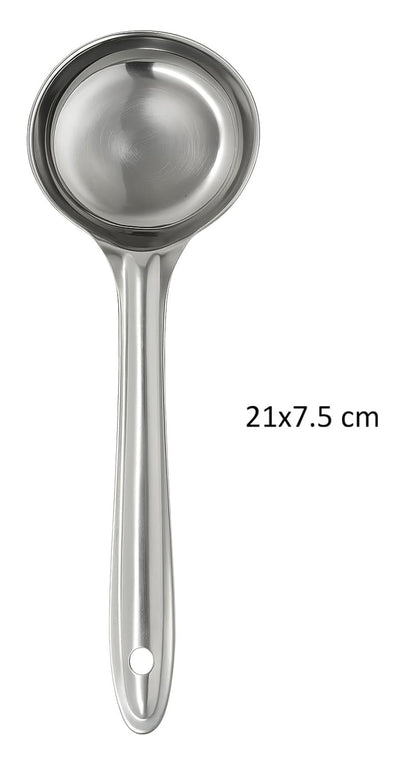 Dynore Stainless Steel Unique Poha Strainer/Mesh Strainer for Kitchen with Round Dosa Batter Spatula (Silver)