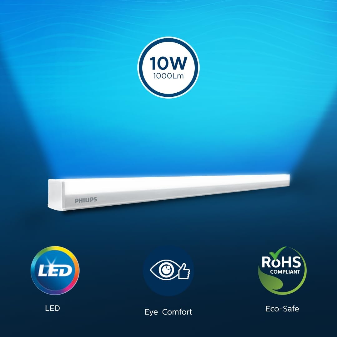 Philips 10-watt LED Batten/Tubelight (Pack of 6)