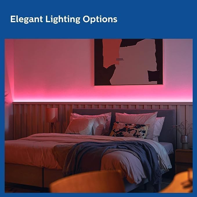 Philips 5 Meter Wi-Fi Smart LED Strip Light with Music Sync, Voice Control & Dimmable Feature