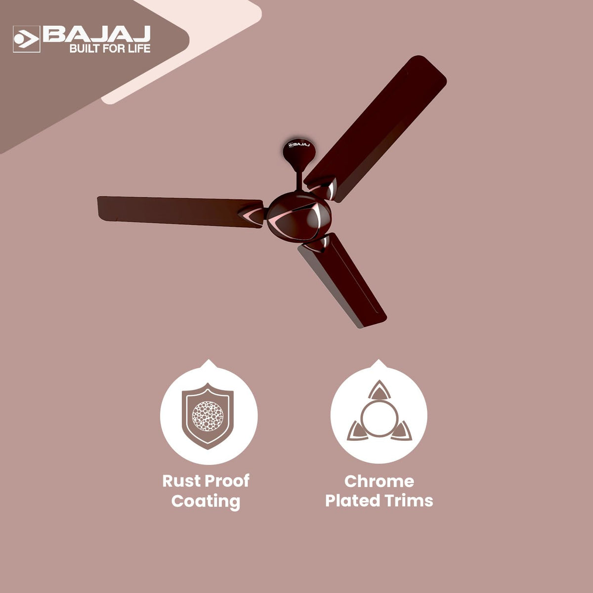 Bajaj Glide EE 1200 mm BEE Star Rated Ceiling Fan (Red Wine)-4