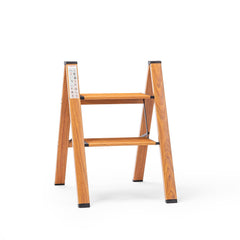 Corvids 3-Steps Premium Folding Step Stool with Wide Anti-Slip Pedal, Portable Lightweight Aluminum Step Ladder for Home and Office Use (White)
