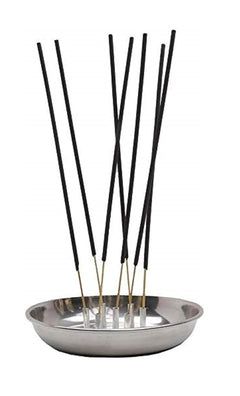 Dynore Stainless Steel Agarbatti Stand with Plate/Incense Stick Holder for Home Set of 1
