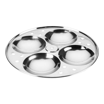 Prithi Home's and Kitchen Stainless Steel Non Stick Idli Plates Idli Maker| Idli Stand with Holes for Pressure Cooker, Idly Pot,Idly cooker,Kadai etc (2 Plates)