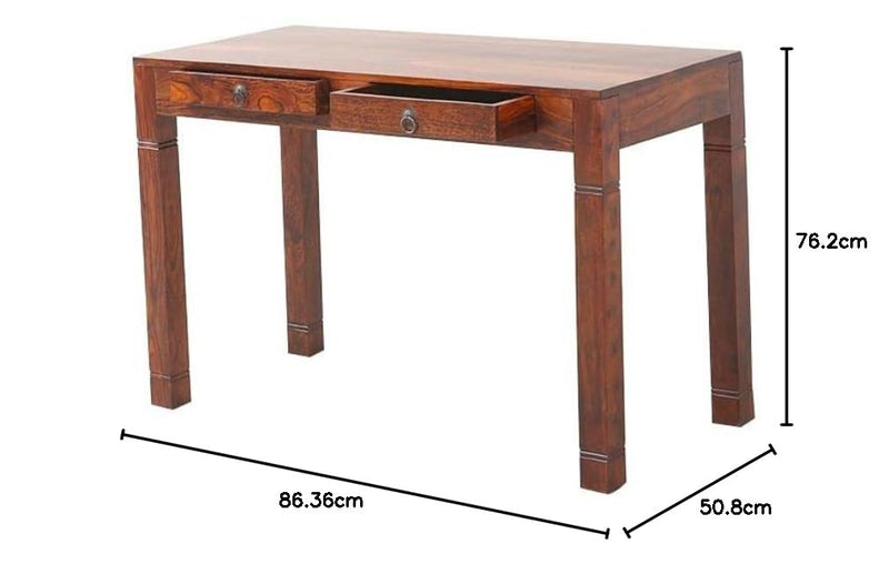 Sheesham Wood Writing Study Table for Students for Home Study Desk Table for Home and Office