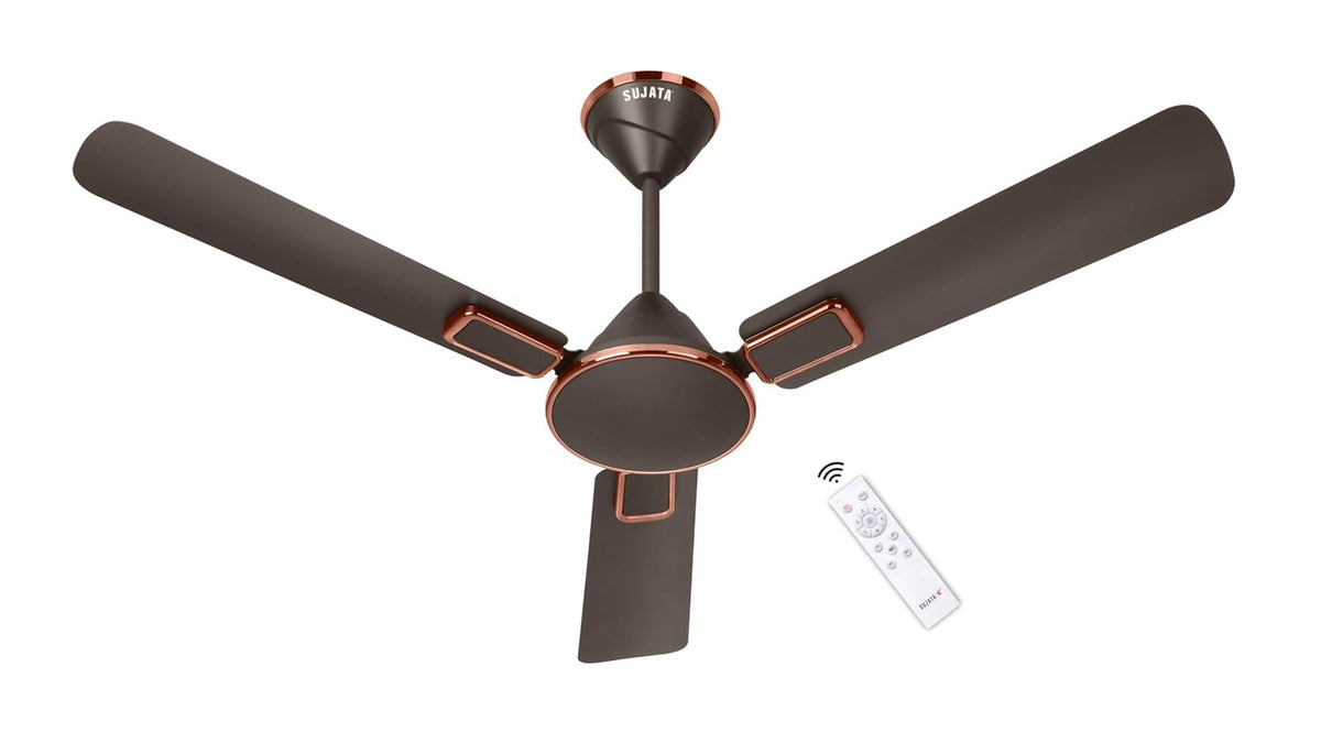 Sujata Impresso BLDC 1200 mm Ceiling Fan with Remote (Matt Bronze Copper)