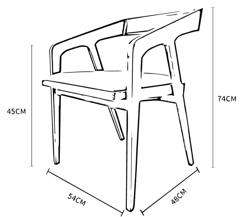 Solid Sheesham Arm Chair Modern Furniture Off Games Wooden High Chair Pu Leather Cushion for Kitchen | Living R
