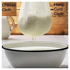 Glus Pure Cotton Muslin Cloth, Natural, Pre-Washed, for Idli Steaming,Cheese Making, Hung Curd,Tea Stainer Cloth Length:2Metre,Width:1Metre (2m X 1m)
