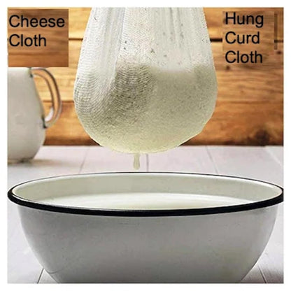 Glus Pure Cotton Muslin Cloth, Natural, Pre-Washed, for Idli Steaming,Cheese Making, Hung Curd,Tea Stainer Cloth Length:2Metre,Width:1Metre (2m X 1m)