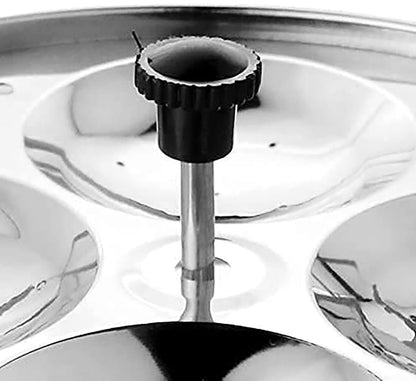 Prithi Home's and Kitchen Stainless Steel Non Stick Idli Plates Idli Maker| Idli Stand with Holes for Pressure Cooker, Idly Pot,Idly cooker,Kadai etc (2 Plates)