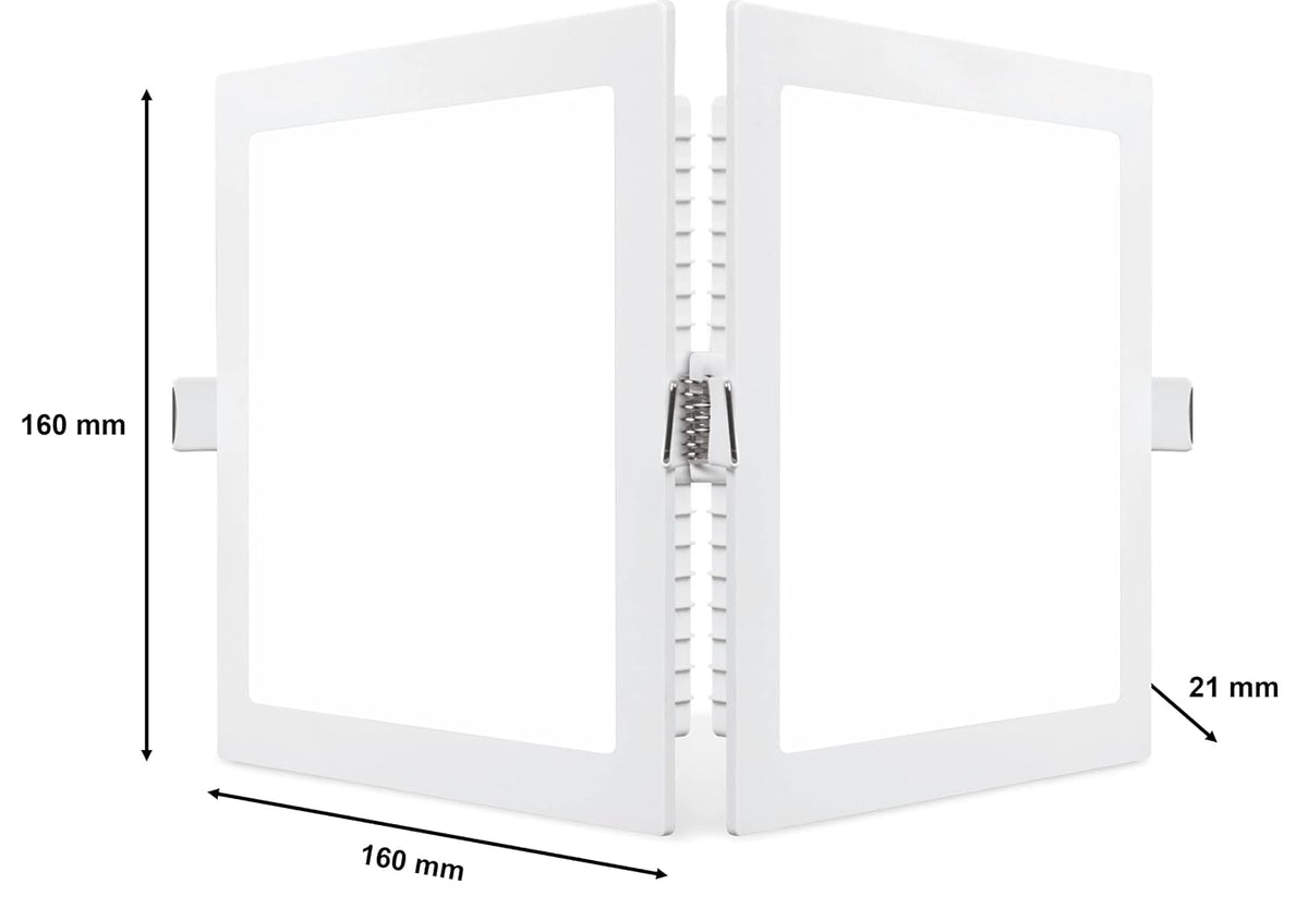 Philips 12W Square AP Plus UltraGlow LED DL Recessed LED Panel Ceiling Light (Pack of 1
