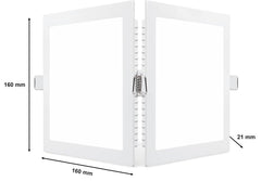 Philips 12W Square AP Plus UltraGlow LED DL Recessed LED Panel Ceiling Light (Pack of 1
