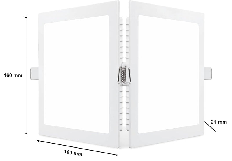 Philips 12W Square AP Plus UltraGlow LED DL Recessed LED Panel Ceiling Light (Pack of 1