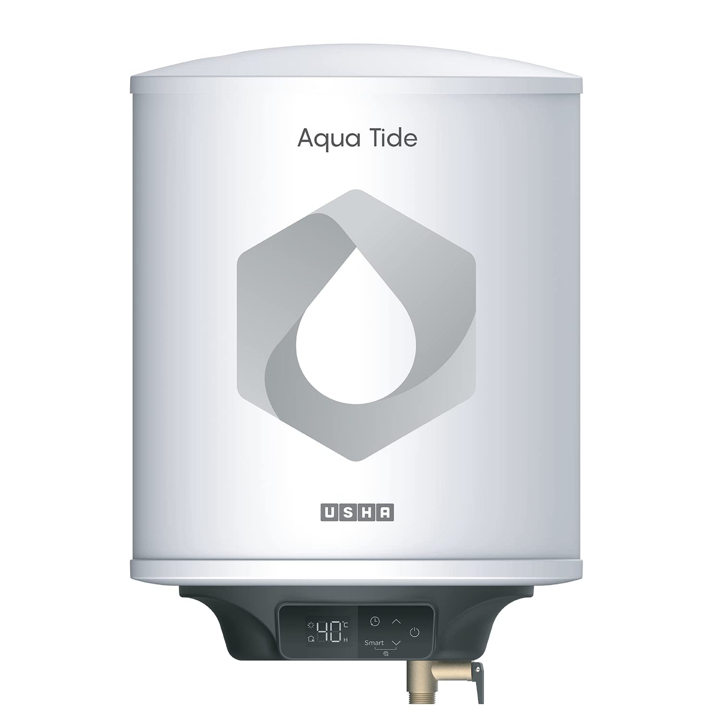 Usha Aqua Tide 15 Litre 5 Star Digital Storage Water Heater (White)