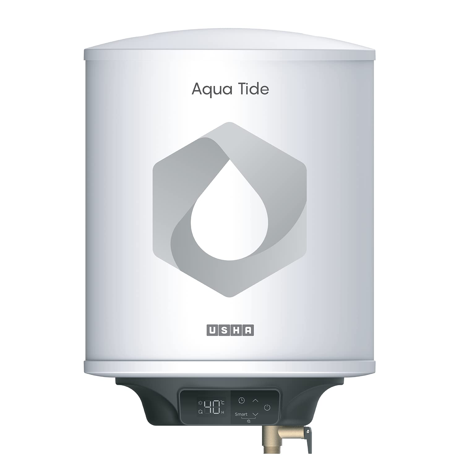 Usha Aqua Tide 15 Litre 5 Star Digital Storage Water Heater (White)