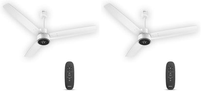 Havells FAB BLDC ULED Ceiling Fan 1200mm, 5 star, LED Speed Indicator, 380 RPM, Up to 65% Savings, Reverse Rotation,4 Speed Modes, Low Wattage 30W, Low Noise, Air Flow:225 CMM, 3 Year Warranty, White