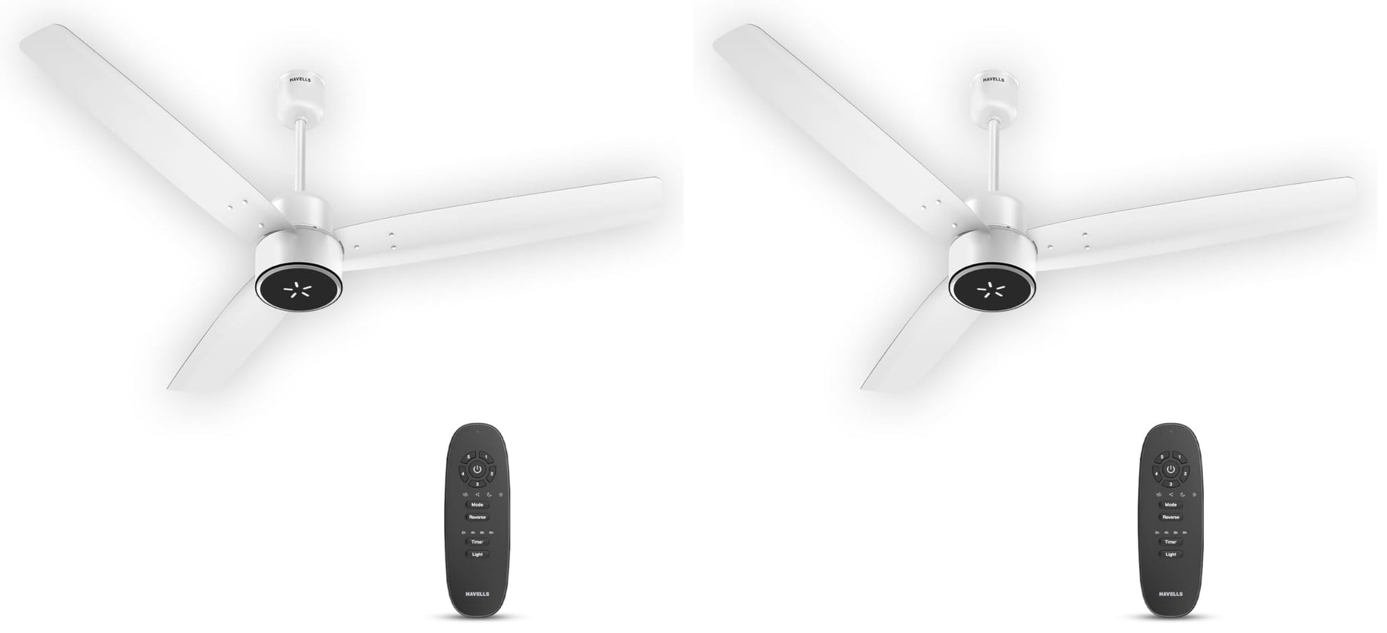 Havells FAB BLDC ULED Ceiling Fan 1200mm, 5 star, LED Speed Indicator, 380 RPM, Up to 65% Savings, Reverse Rotation,4 Speed Modes, Low Wattage 30W, Low Noise, Air Flow:225 CMM, 3 Year Warranty, White