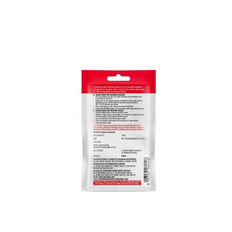 IFB Essentials Washing Machine Cleaner Descaling Powder For All Ifb Front & Top Load Washing Machine, Washing Machine Dr