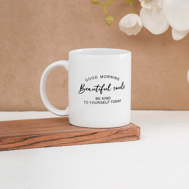 Clay Craft Ceramic Cc Mm1 Swiss Rez1 Microwave Safe Coffee Mug with Good Morning Quote, 300 ML