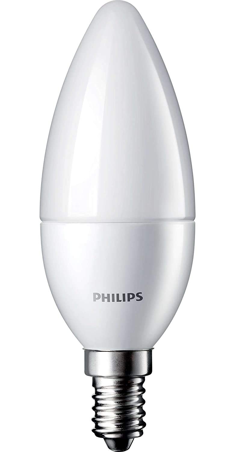 Philips 2.7-Watt 250-lumen Frosted Candle E14 Base (Cool White) - Decorative, Ambience for Chandeliers
