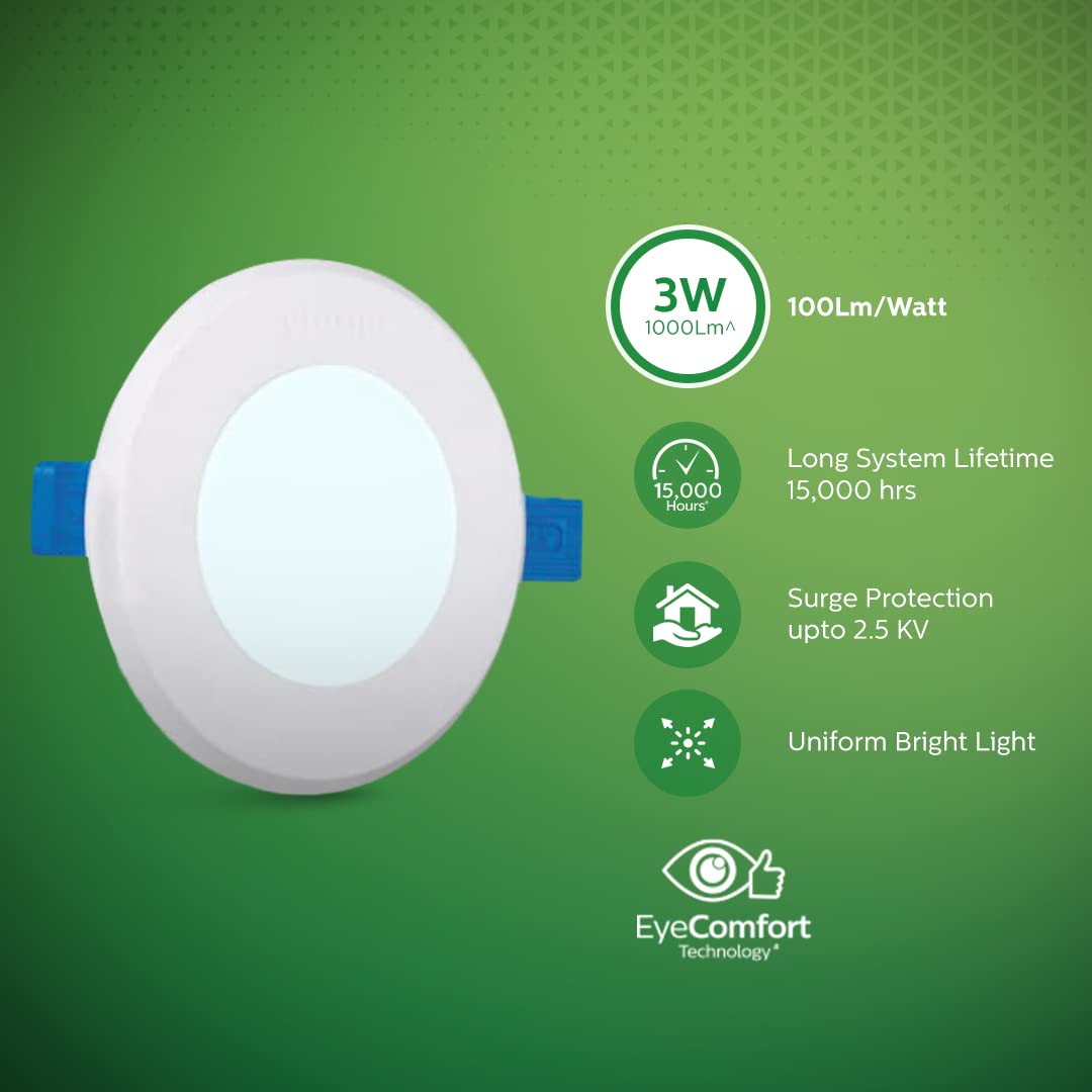 Philips Prime Neo 3-watt Concealed JB LED downlighter for Ceiling (Pack of 24)
