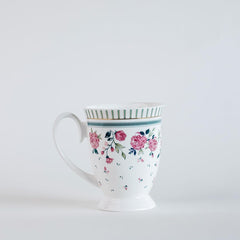 Magique by The Wishing Chair x ClayCraft : Portrait of a Rose Ceramic Coffee Mug – 300 ml | Handcrafted Floral Design Cup | Elegant Lightweight Tea Mug | Dishwasher Safe | Ideal Gift for Loved Ones