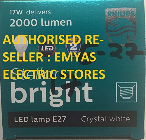 Philips Base E27 17-Watt LED Bulb (Pack of 6, Cool Day Light)