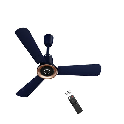 atomberg Studio Nexus Smart 1200mm BLDC Ceiling Fan with IoT & Remote Control | BEE 5-star | New Blade Design | High Air Delivery with Moonbeam Light | Low noise | 5 Year Warranty| Ritz Blue