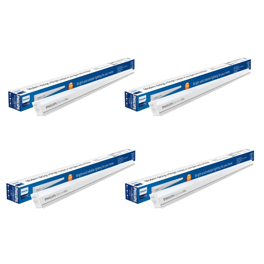 Philips 10W LED Cool White Tubelight, Pack of 4, (919515813927_4)
