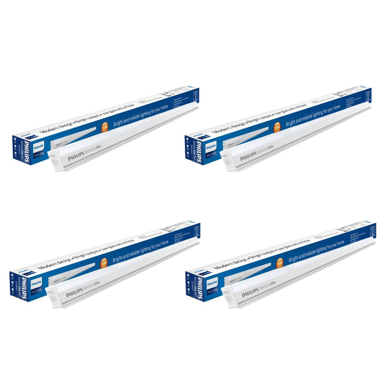 Philips 10W LED Cool White Tubelight, Pack of 4, (919515813927_4)