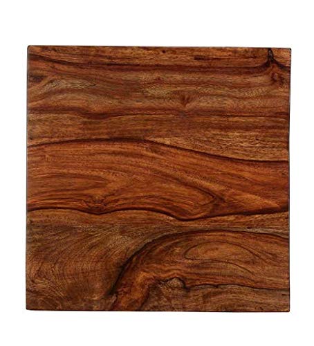 Solid Wood End Table in Provincial Teak Finish Wooden Bedside Table for Bedroom | Solid Wood Nightstand Lamp Ta