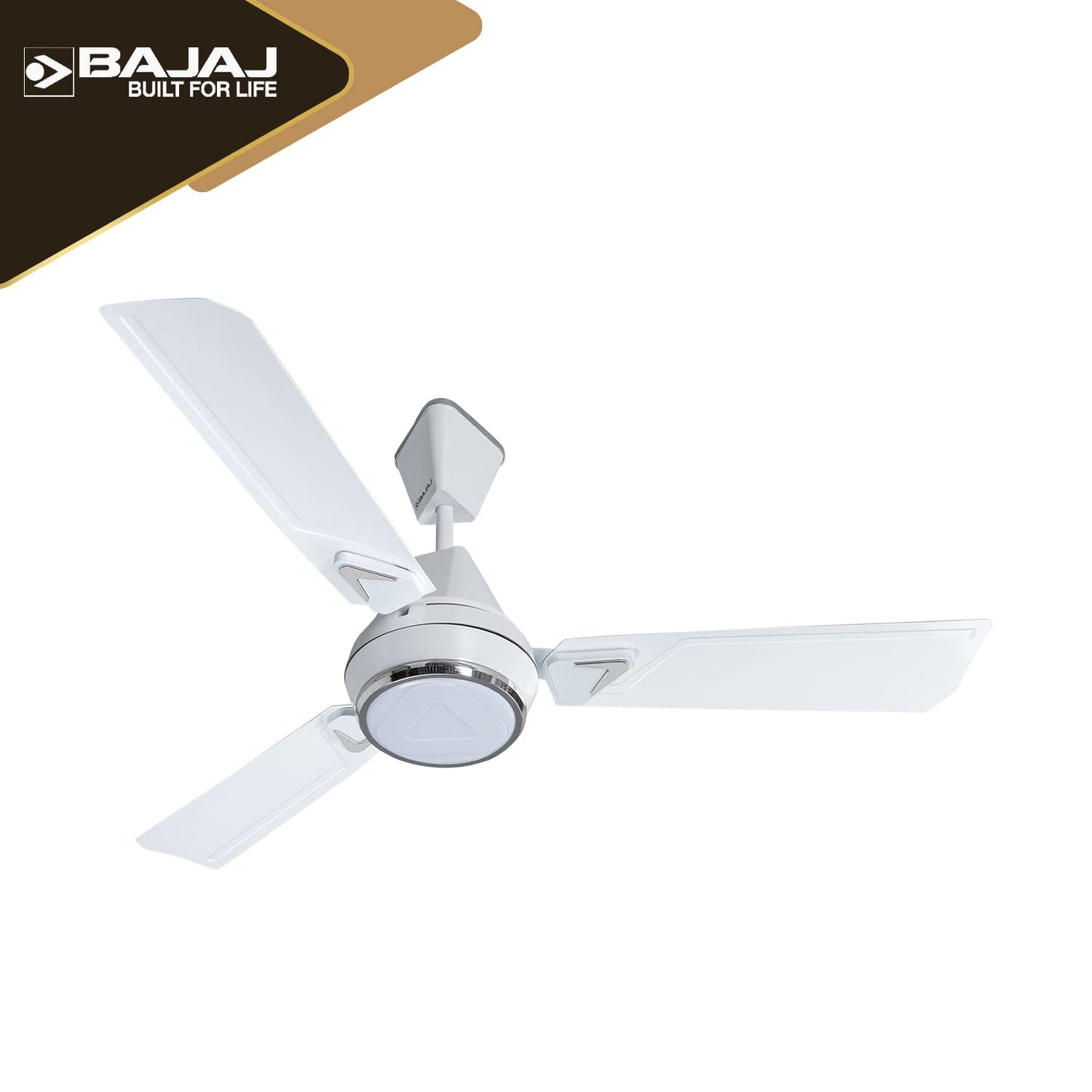 Bajaj Ventus EE 1200MM 1 Star Rated Ceiling Fans For Home | BEE Star Rated Energy Efficient Ceiling Fan | High Air Delivery | 2-Yrs Warranty 【Vanilla White】