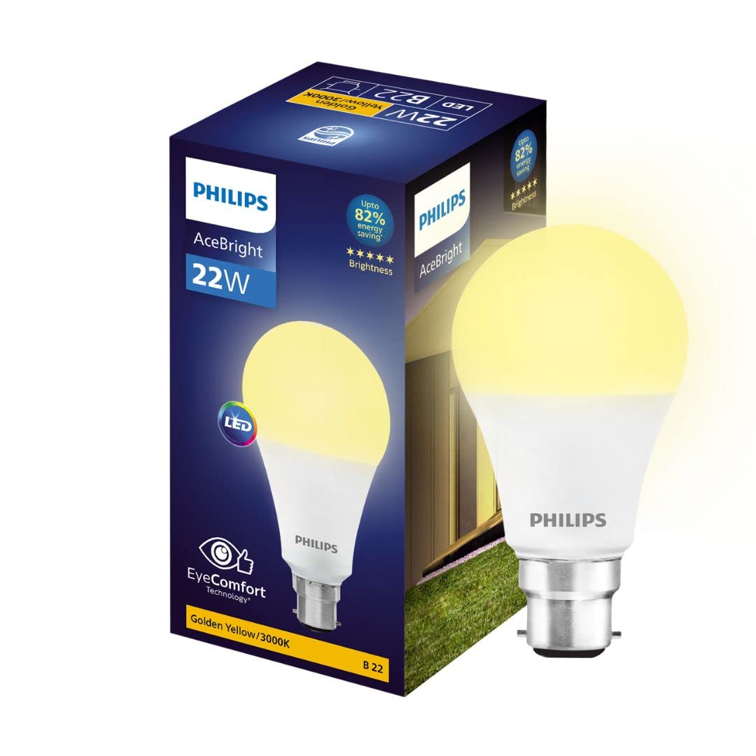 Philips 22-watt LED Bulb - AceBright High Wattage LED Bulb (Warm White, B0C3RJTTKP)