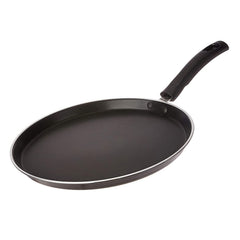 Pigeon by Stovekraft Aluminium Non-Stick Flat Tawa, Black