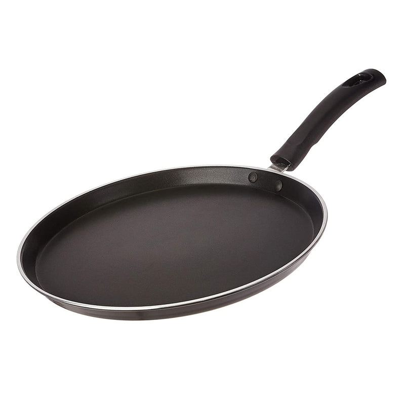 Pigeon by Stovekraft Aluminium Non-Stick Flat Tawa, Black