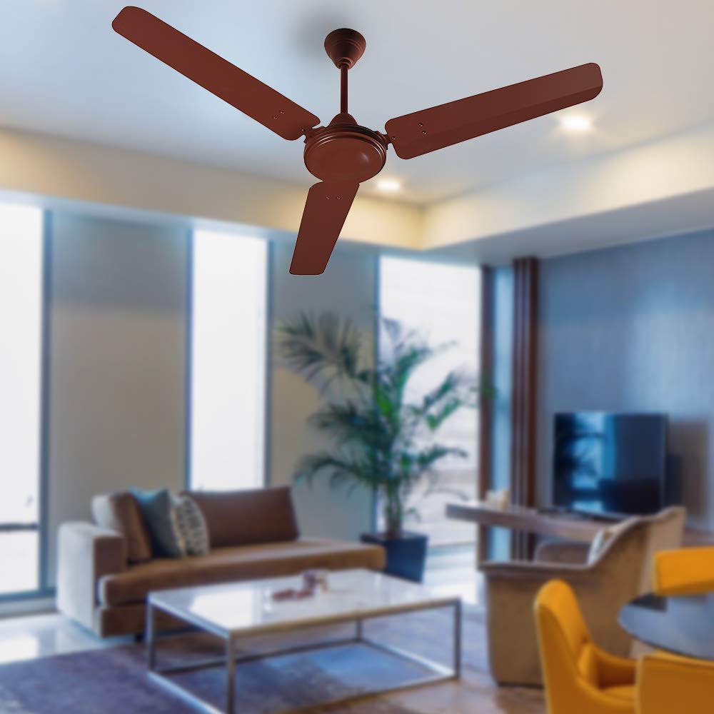 Crompton HS Plus 1200 mm (48 inch) High Speed Energy Efficient 53W Ceiling Fan (Brown)
