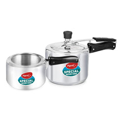 Pigeon by Stovekraft Aluminium Inner Lid Pressure Cooker (Silver) BIS Certified