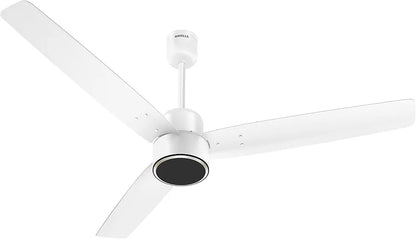 Havells FAB BLDC PRO Ceiling Fan 1200mm, 380 RPM, Savings upto 65%, Reverse Rotation, 4 Modes , Low Wattage 30W, Low Noise, Air Flow:225 CMM, 3 Year Warranty, Elegant White