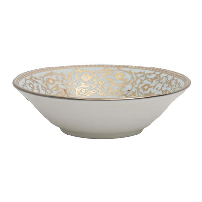 Clay Craft Fine Ceramic Ebony Dinner Set, Enchanting Gold, for Family of 4, Dinner Set Ceramic, Crockery Set, Dining Set for Dinner, Crockery Set for Gift, Kitchen Set (13 Pieces, E647)