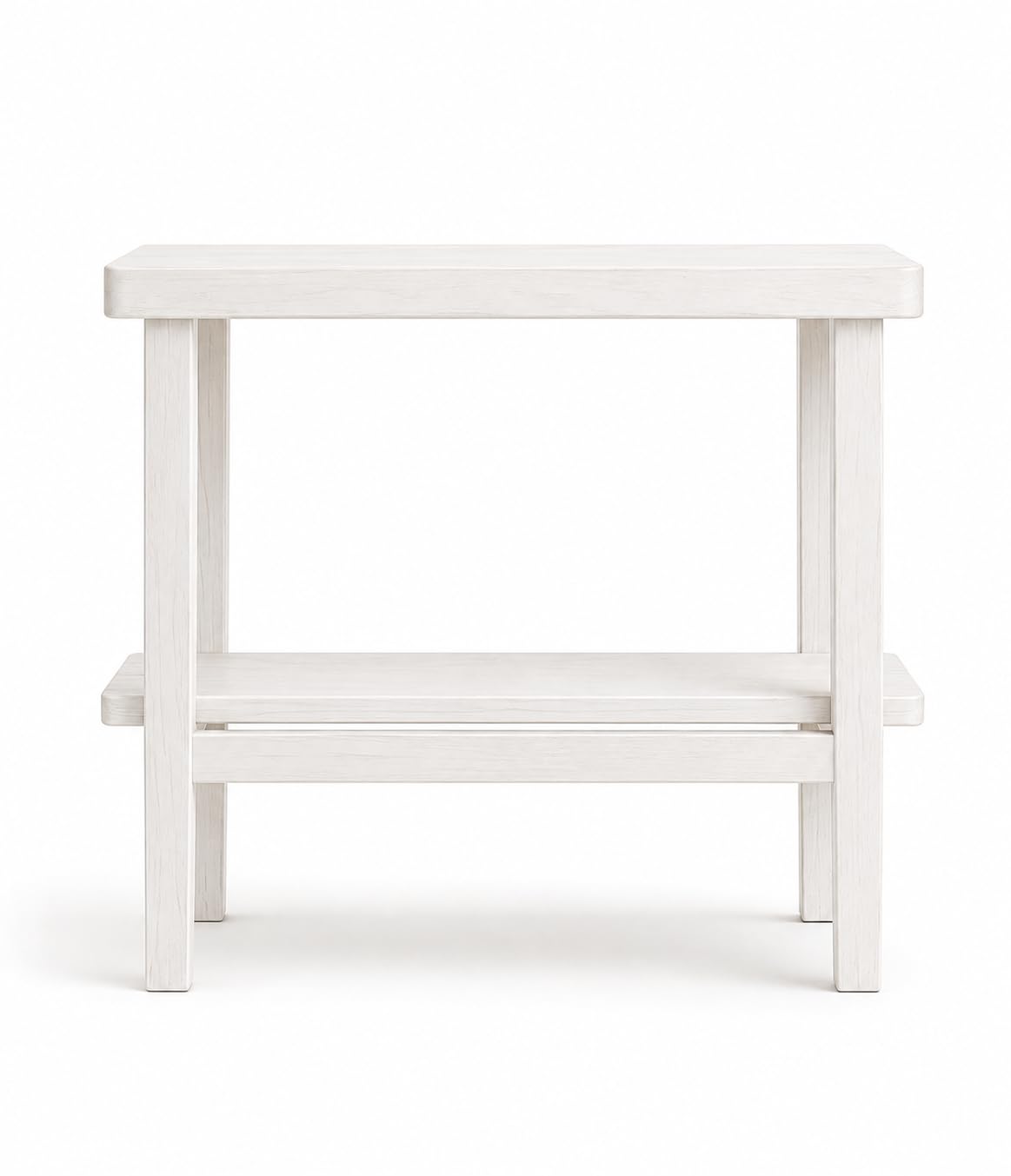 Solid Sheesham Wood C Shape Side Table for Living Room | Modern Sofa End Table | Wooden Laptop Table for Bed | 