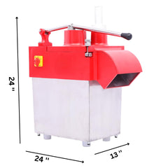 KRN Potato French Fries Vegetable Cutting Machine (Red) for Hotels & Restaurants with Stainless Steel Blade Output 150kgs/hr Commercial Use Only