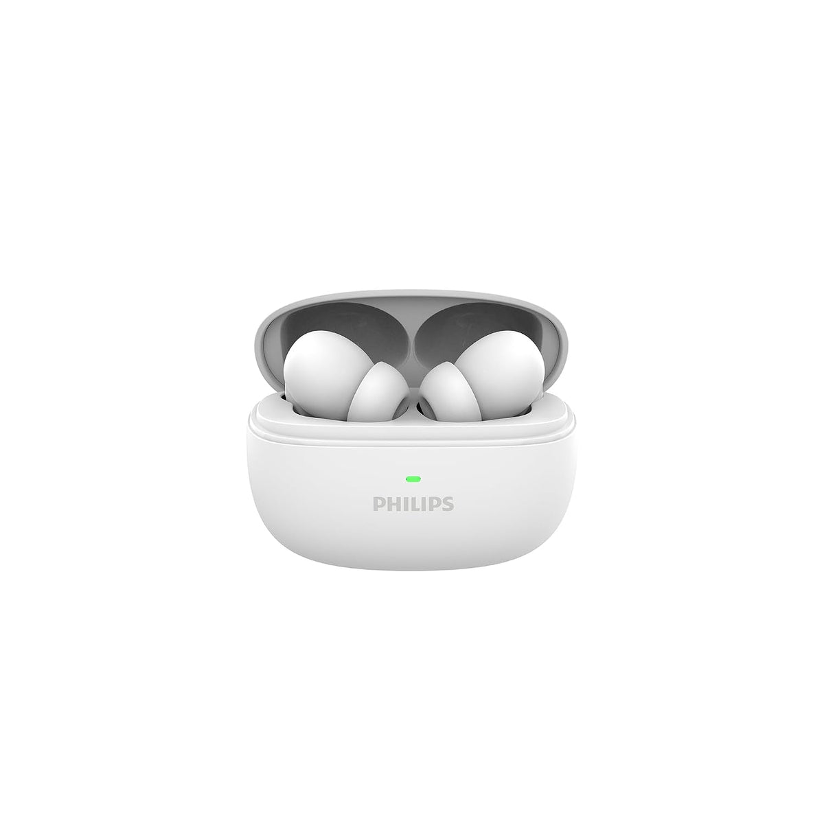 Philips TAT1150WT/94 Wireless Earbuds with ANC,Quad Mic ENC,Up to 55 Hr Playtime, 13mm Neodymium Drivers