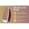 USHA Goliath 1200Watt Dry Iron with 1.8m Long Swivel Cord | Double Coat Golden Non Stick Soleplate for Longer Durability | 360° Swivel Cord | 2 Years Warranty | (Maroon), 1200 watts, Plastic