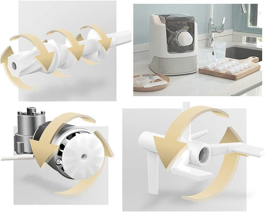 Silver Martini Pasta Maker Machines, Automatic Noodles Adjustable Thickness Settings with 13 Different Module, Noodles Maker Perfect for Spaghetti (Fully Automatic Pasta Maker Machine)